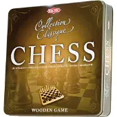 Tactic Echecs en bois Boîte metal
