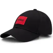 HUGO Casquette rouge / noir