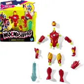 Marvel Figurine Iron Man MixMashers de 12 cm, personnalisable et à assortir avec différents accessoires. Marvel. À partir de 4 ans.