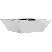 vidaXL Cache-pot de jardin Argent 50 x 50 x 15 cm Acier galvanisé