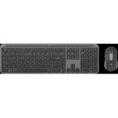 Logitech Signature Slim Combo MK950, Sans fil, RF Wireless + Bluetooth, Commutateur à ciseaux, QWERTZ, Graphite, Souris incluse