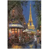 Ginza.se , le Puzzle européen Made in Italie Puzzle Nuit Au Café Eiffel - 500 à 999 pièces