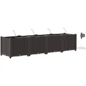 vidaXL Pots de jardin Marron 160 x 40 x 37.5 cm Acier