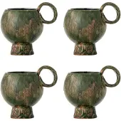 Bloomingville Ensemble de 4 mugs Avonlea verts