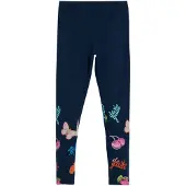 Desigual Leggings bleu marine / jade / homard / rose