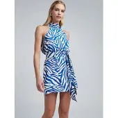 BWLDR Robe 'Leisha' bleu / blanc