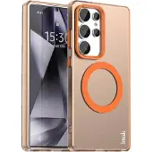 IMAK Galaxy S25 Ultra - Schützende Acryl-Handyhülle mit Magnet (Samsung Galaxy S25 Ultra), Coque pour téléphone portable, Orange