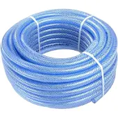 GEKO Tuyau technique en PVC renforcé et flexible 19x3mm - 25m, idéal pour les produits phytosanitaires, l'air comprimé et les produits chimiques, grande transparence pour le contrôle du matériel.