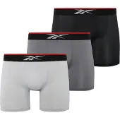 Reebok Boxers 'GLYNN' gris / gris clair / rouge / noir