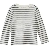 s.Oliver T-Shirt noir chiné / blanc