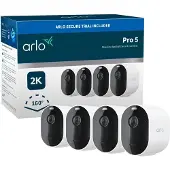 Arlo Pro 5 Caméra de Sécurité Blanc Lot de 2
