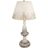 Clayre & Eef Lampe de table Ø 36x70 cm Beige Métal