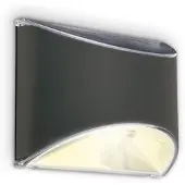 Briloner Applique murale solaire LED 100x80x50mm rectangulaire 4xLED lumière blanche chaude capteur crépusculaire IP44 anthracite lampe extérieure jardin entrée
