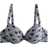 Next Hauts de bikini bleu marine / blanc