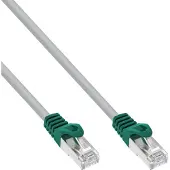 InLine 73511 Câble de raccordement croisé, SF/UTP, Cat.5e, gris, 1m