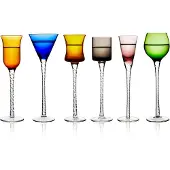 Lyngby Verre à déclic London 18 cm 6 pcs., Verres à cocktail, Multicolore, Transparent