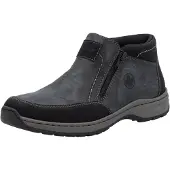 Rieker Chaussures de ville pour hommes , bottes, doublure chaude, couleur gris, style décontracté