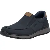 Rieker Chaussure basse 'Namur' bleu foncé / marron