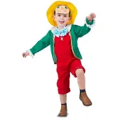 MOM Pinocchio Baby Happy Happy Jacket And Peto Costume Rouge 7-12 Months Enfants