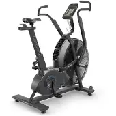 Flow Fitness Airbike A1i - Vélo d'entraînement cardio robuste, noir