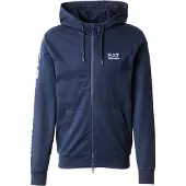 EA7 Veste de survêtement bleu marine / blanc