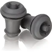VacuVin Bouchon à Vin Vacuvin Wine Stopper Set Gris 2 Pièces