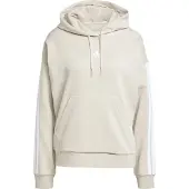 Adidas Essentials 3 Stripes Fleece Hoodie Beige XS Femme