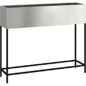 vidaXL Planteur de jardin surélevé Argent 100 x 26 x 82 cm Acier inoxydable