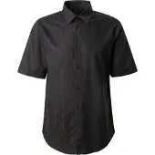 Armani Exchange pour homme. XM001935AF16631UC001 Chemise en jacquard noir (XL), Casuel, Coton, Manche courte