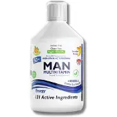 Swedish Nutra Fluide multivitaminé MAN ACTIVE 50+, 500ml,