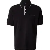 Armani Exchange pour homme. XM001557AF10363UC001 Polo élastique noir (XS), Casuel, Coton, Manche courte