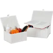 Relaxdays 2x bacs-de-rangement (30 cm, 2x)