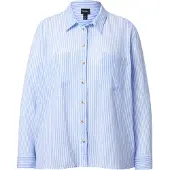 Ulla Popken Chemisier bleu clair / blanc