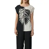 s.Oliver Black Label T-shirt noir / blanc