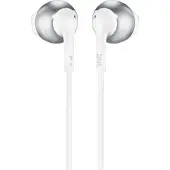 JBL Tune 205 Casque Avec fil Ecouteurs Musique Chrome, Blanc