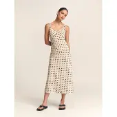 St MRLO Robe 'Tide' crème / noir