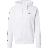 EA7 pour homme. 7M000568_AF13512 Sweat à capuche Logo Series blanc (L), Casuel, Sport, Coton, Multisport, Manche longue
