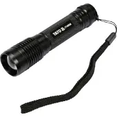 YATO Lampe de poche rechargeable - Yato - XP-G3 CREE - 6W - 500 lm - Portée 200 m - 3 modes d'éclairage - Zoom
