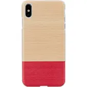 Man&Wood SmartPhone case iPhone XS Max miss match white (Apple iPhone XS Max), Coque pour téléphone portable, Pink
