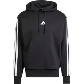 Adidas Essentials 3 Stripes Fleece Hoodie Noir L / Regular Homme