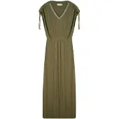 Deeluxe Rosajane M+ Short Sleeve Midi Dress Vert L Femme