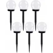 Gardlov Lampe de jardin solaire - jeu de boules de 6 pcs. 23562