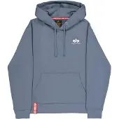 Alpha industries Basic Small Logo Hoodie Bleu L Homme