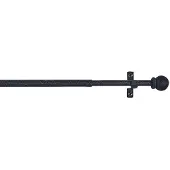 EDM Porte-ombre Sphère Noir Cintacor Tringle à Rideau Décorative Ajustable - Cintacor