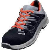 Uvex 69097, Homme, Adulte, Bottes de sécurité, Noir, Gris, Rouge, ESD, FO, S2, Toutes saisons