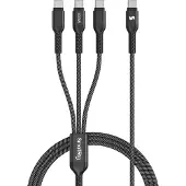 SmallRig 5079 3-in-1 Usb-c Power Cable Power Cord Argenté One Size / EU Plug 220V
