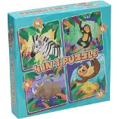 Wins Holland Legpuzzel 4in1 - Wilde Dieren, 12st.