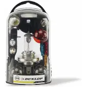 Dunlop Kit Ampoules H4 & Fusibles Kit De Dépannage éclairage Auto Complet -