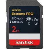 SanDisk Extreme Pro 2 Tb Sd Card Clair