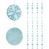 Relaxdays Guirlande de Capiz, lot de 4 pour porte (1 pcs)